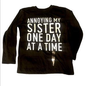 Boys black long sleeve